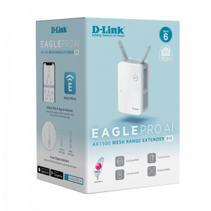 D-Link E15-EAGLEPRO Eagle Pro Ai Ax1500 Mesh Range Extender