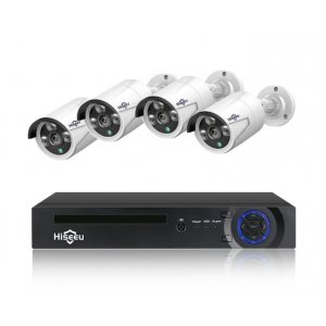 Hiseeu H5nvr 4ch 2mp/1080p Poe Cctv System