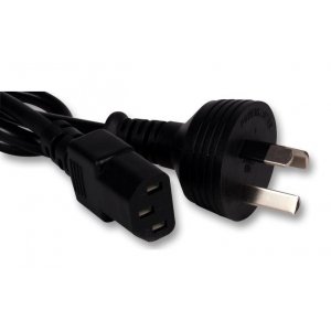 Fujitsu K3750 Au Power Cord, 3 Pin 2m - (for Fujitsu Desktops, Monitors And Servers) Black