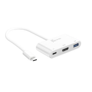 J5create Jca379 Usb-c Type-c To Hdmi & Usb 3.0 With Power Delivery Adaptor Hub