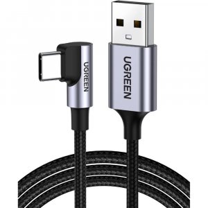 Ugreen 70255 90 Degree Angle Usb-a To Usb-c Cable 3m Black 