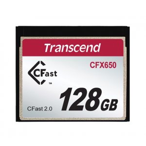 Transcend CFX650 128GB CFast 2.0 Flash Memory Card TS128GCFX650