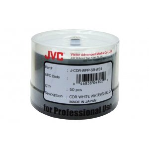 Jvc (taiyo Yuden) Cd-r / 52x / 700mb / 50 Tube / Glossy Waterproof Pr