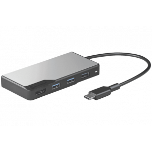 Alogic Usb-a Fusion Swift 4-in-1 Hub -space Grey UAFUUA-SGR