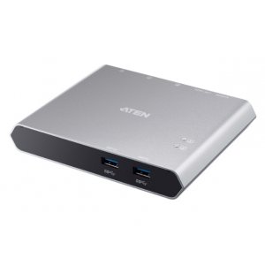 Aten US3310-AT 2 Port Usb-c Gen 1 Dock Switch With Power Pass-through