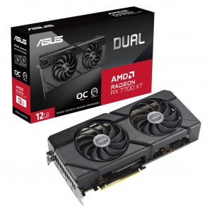 ASUS Radeon RX 7700 XT Dual OC 12GB Video Card