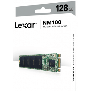 Lexar Lnm100-128rb Nm-100 128gb, M.2 2280 Sata Iii (6gb/s), Sequential Read Up To 520mb/s