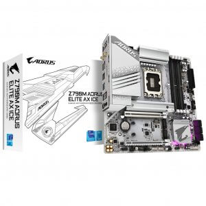 Gigabyte Z790M AORUS ELITE AX ICE Intel 1700 Micro-ATX Motherboard