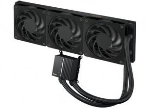 Asus ProArt LC 360 all-in-one CPU liquid cooler with illuminated system status meter