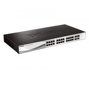 D-Link DGS-1210-28 28-Port Gigabit WebSmart Switch with 24 UTP and 4 SFP Ports